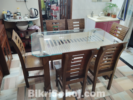 6 Chairs Dining Table